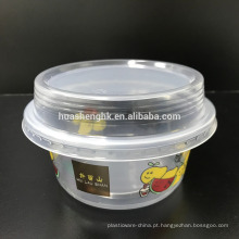 Copos descartáveis ​​plásticos de alta qualidade do smoothie 10oz / 290ml do produto comestível com tampas para por atacado
